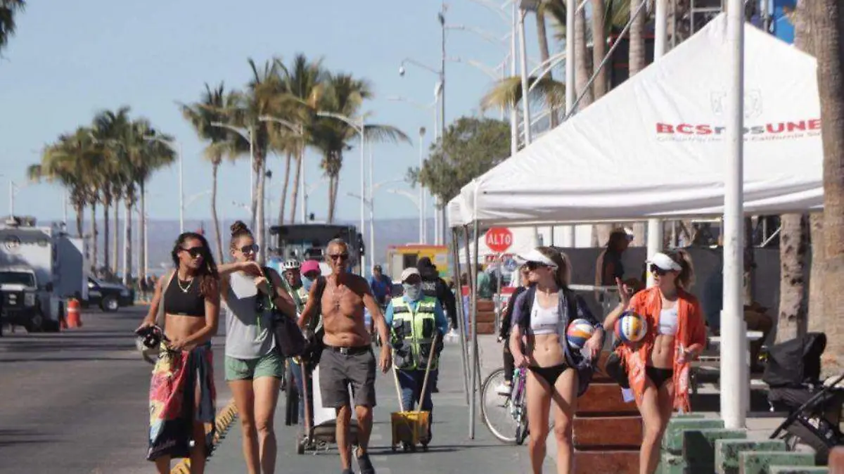 Turistas mundial voleibol La Paz